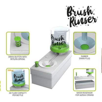 Painting Station with Brush Cleaner & Rinser