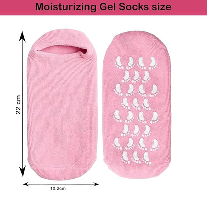 SilkySoft - Silicone Heel Socks - Set of 2 Pairs (4 pcs)