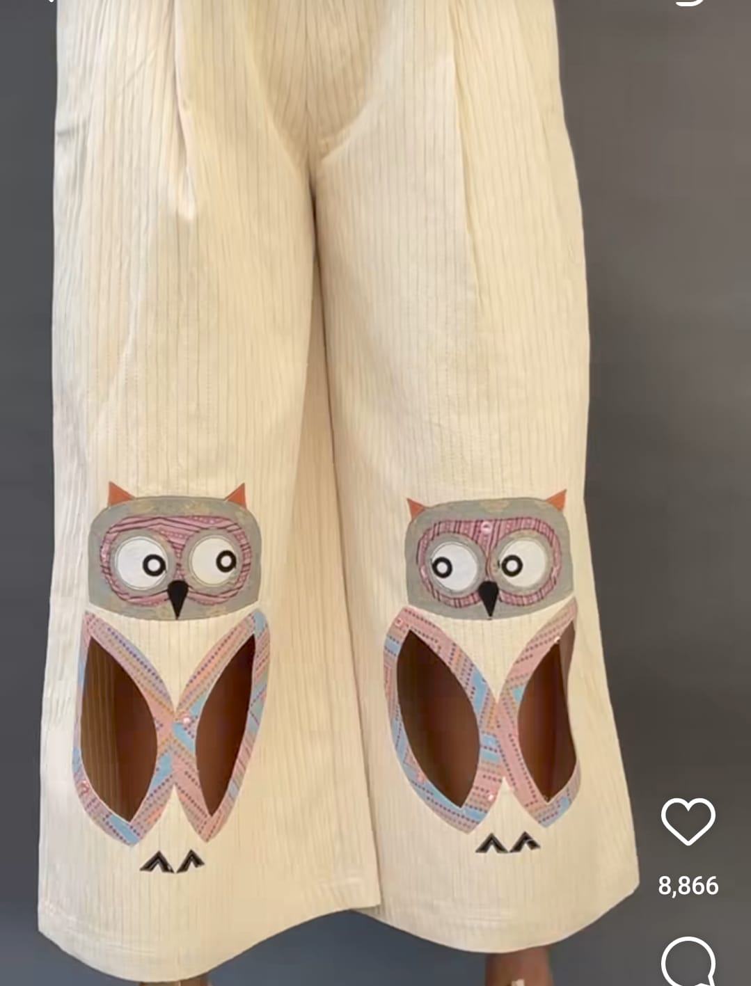 🦉Elegant Owl Cotton Culottes