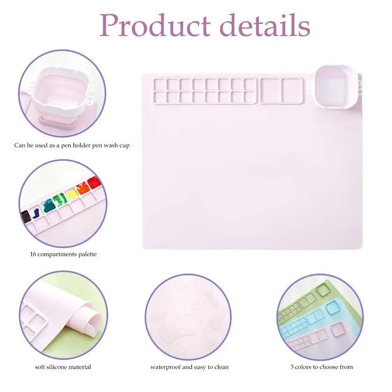 Painting Station with Brush Cleaner & Rinser