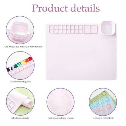 Painting Station with Brush Cleaner & Rinser