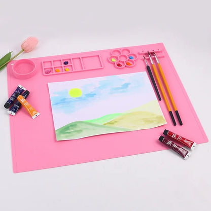 Painting Station with Brush Cleaner & Rinser