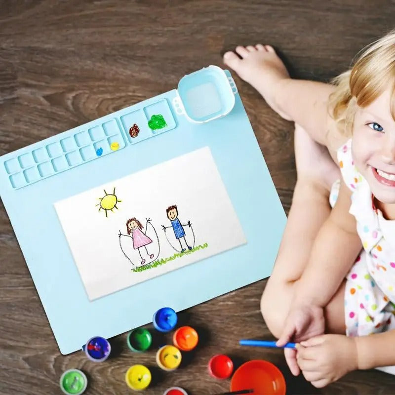 Painting Station with Brush Cleaner & Rinser